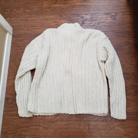 Vintsge BiHand cable knit Sz M/L 80% Silk 20% Nylon ceramic buttons - Picture 9 of 12